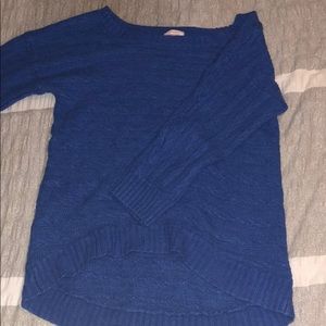 blue sweater